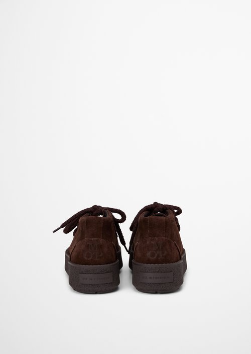 Model Pia Lace-Up Shoes — Burnt Coffee