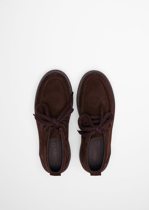 Model Pia Lace-Up Shoes — Burnt Coffee
