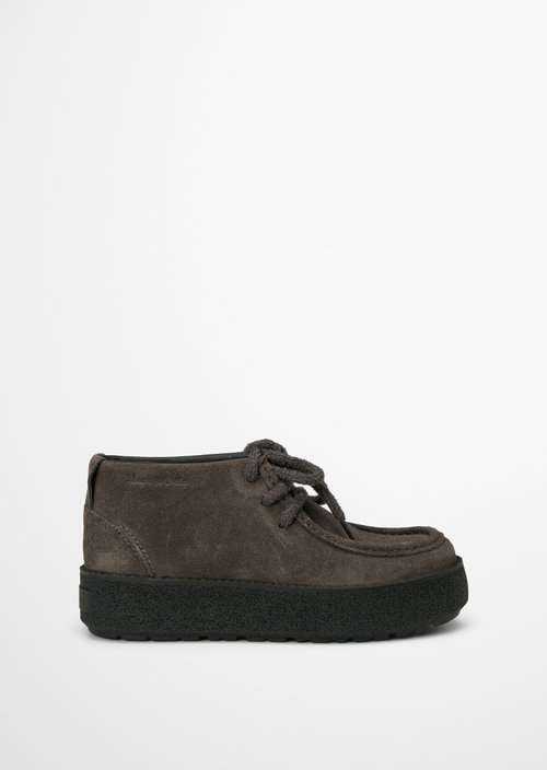 Model Pia Lace-Up Shoes — Dark Graphite