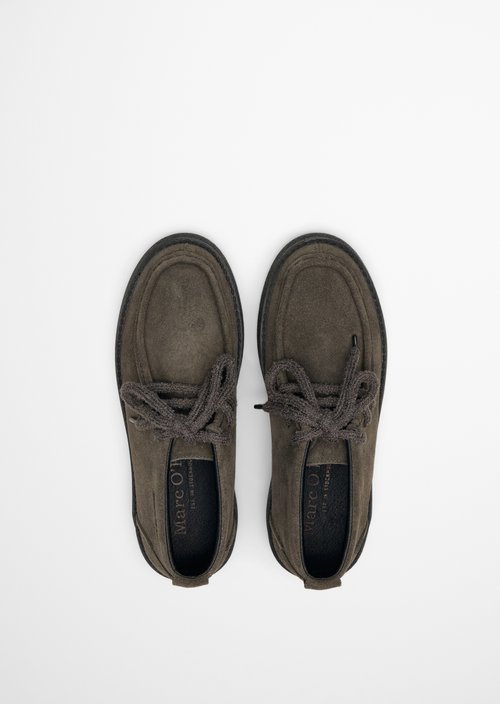 Model Pia Lace-Up Shoes — Dark Graphite
