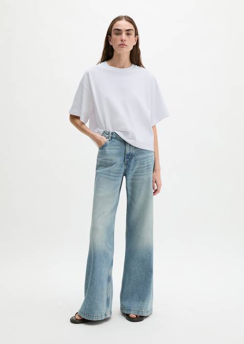 T-shirt relaxed White en vue de face