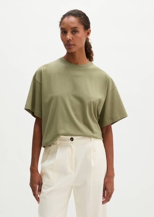 Relaxed T-shirt Pure Sage in front view
