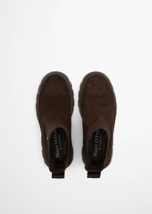 Chelsea-Boot Model Petra GTX Burnt Coffee in Ansicht von oben