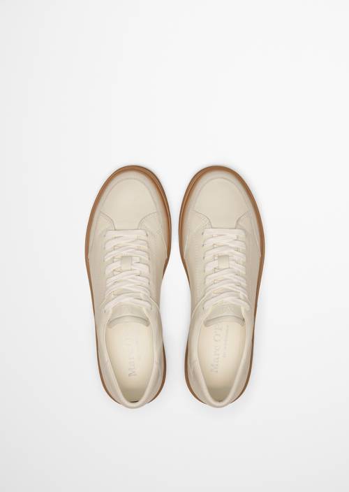 Sneaker Model Enrique White Cotton in Ansicht von oben
