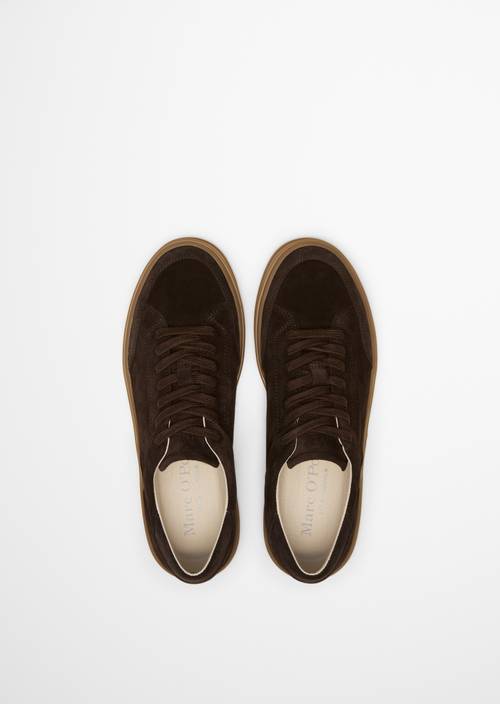 Sneaker Model Enrique Coffee Brown in Ansicht von oben