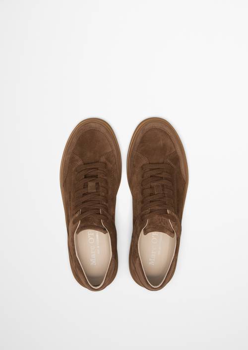 Sneaker Model Enrique Dark Taupe in Ansicht von oben