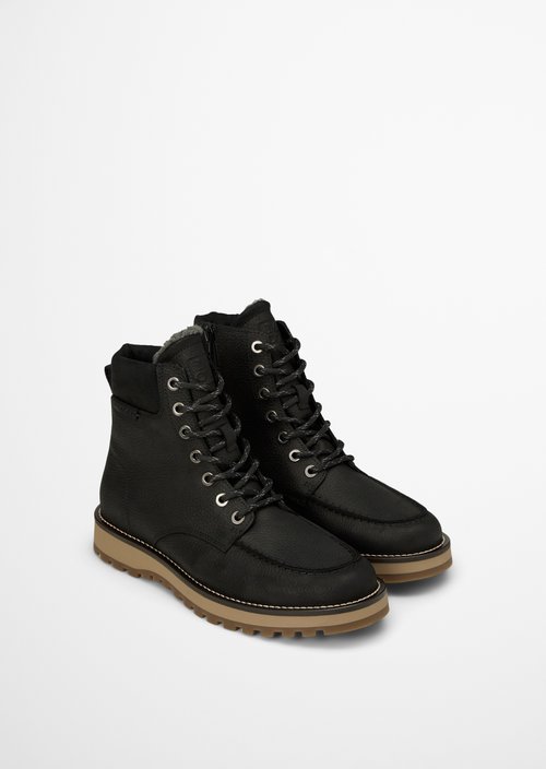 Jack Lace-Up Boots — Black