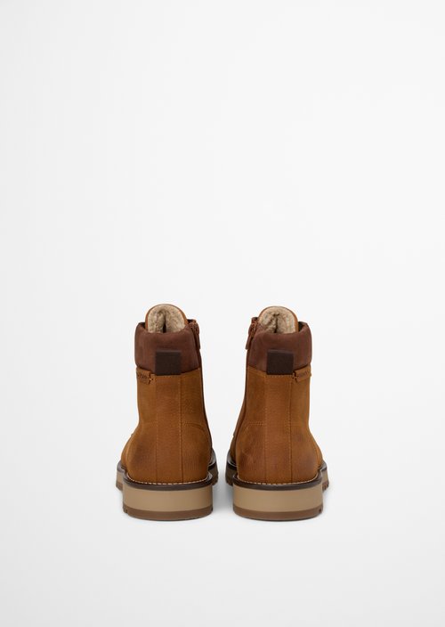 Jack Lace-Up Boots — Cognac