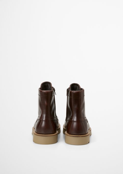 Jack Lace-Up Boots — Dark Cognac