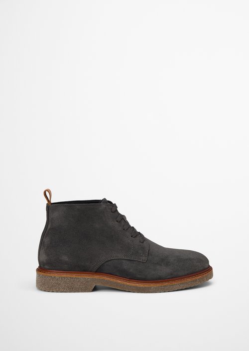 Linus Lace-Up Boots — Dark Graphite