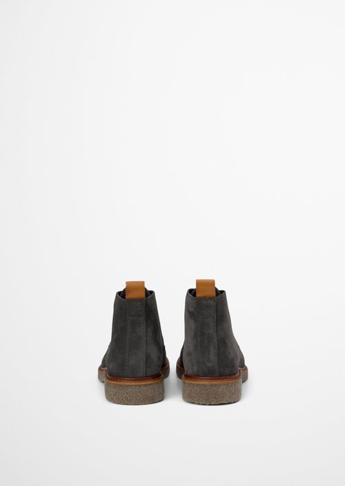 Linus Lace-Up Boots — Dark Graphite