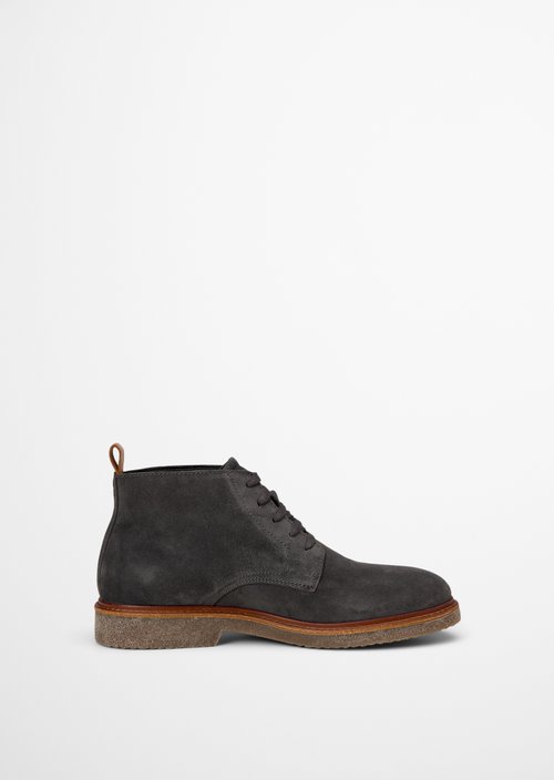 Linus Lace-Up Boots — Dark Graphite
