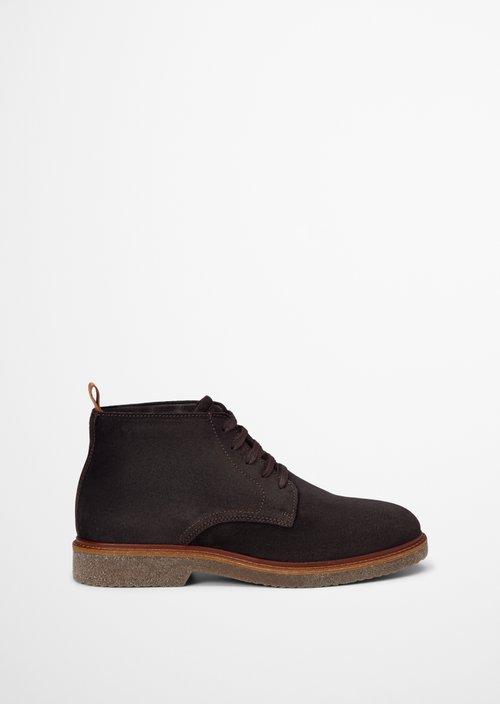 Linus Lace-Up Boots — Coffee Brown
