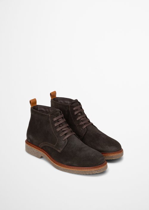 Linus Lace-Up Boots — Coffee Brown