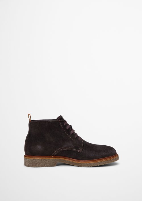 Linus Lace-Up Boots — Coffee Brown