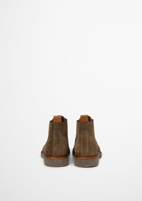 Linus Lace-Up Boots — Dark Taupe