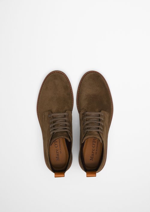 Linus Lace-Up Boots — Dark Taupe