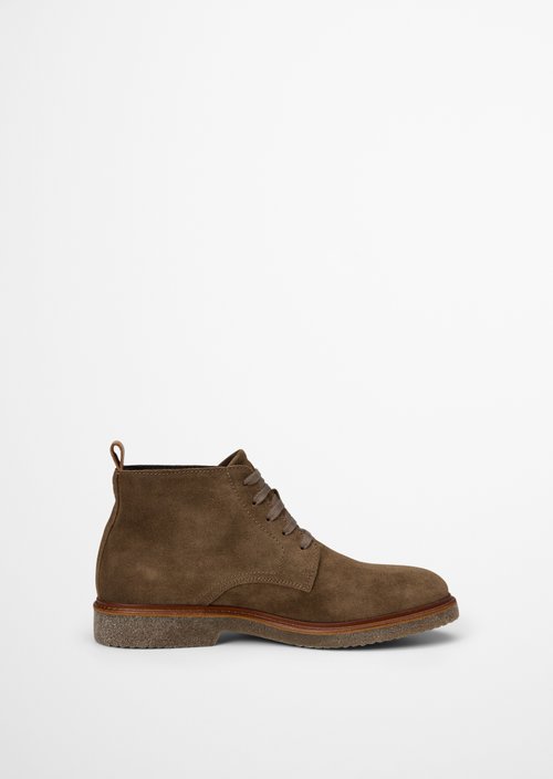 Linus Lace-Up Boots — Dark Taupe