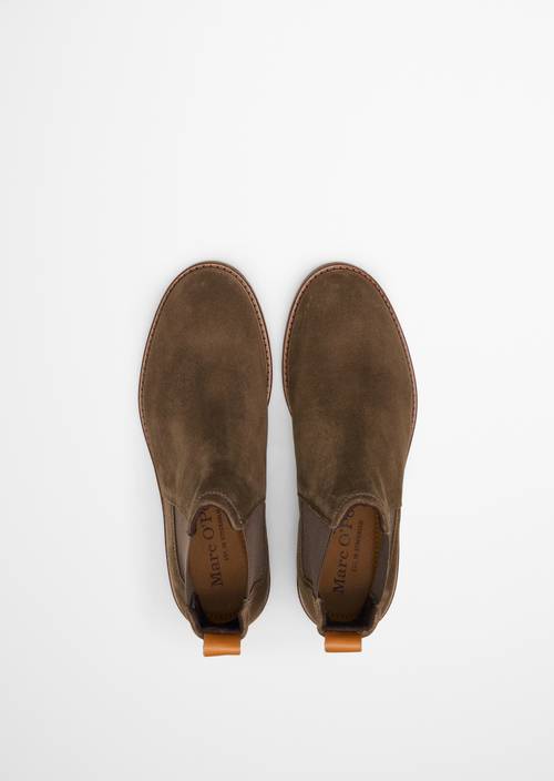 Chelsea-laars model Linus Dark Taupe in bovenaanzicht
