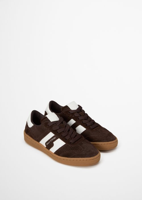 Court Sneaker Model — Burnt Coffee