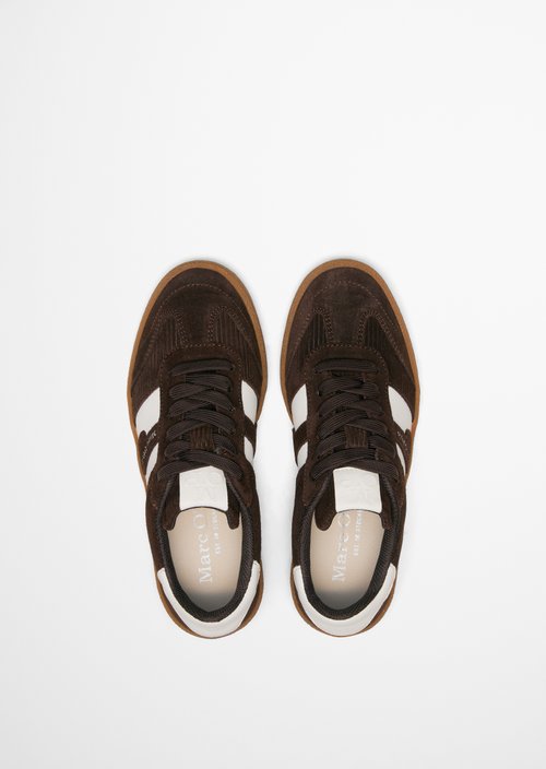 Court Sneaker Model — Burnt Coffee