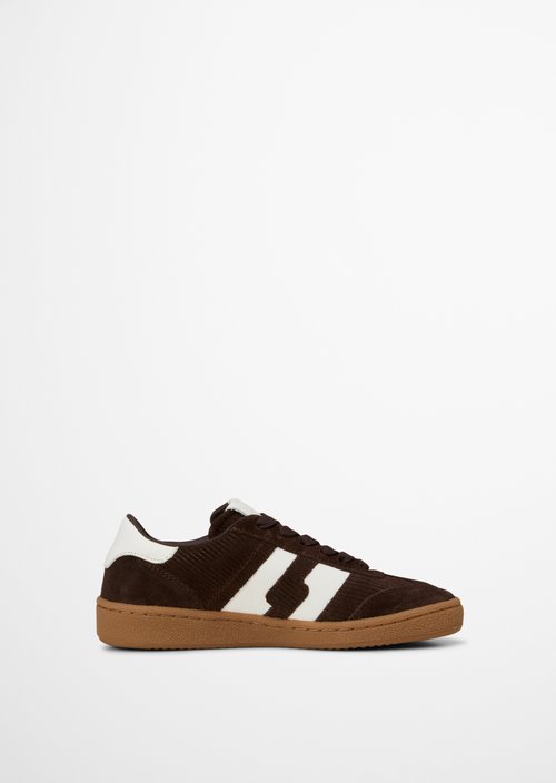 Court Sneaker Model — Burnt Coffee