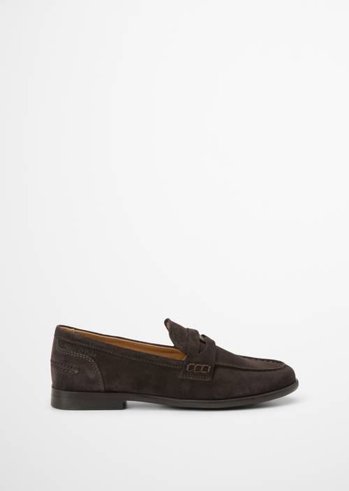 Penny-Loafer Model Fiona Burnt Coffee Ansicht rechter Schuh von außen