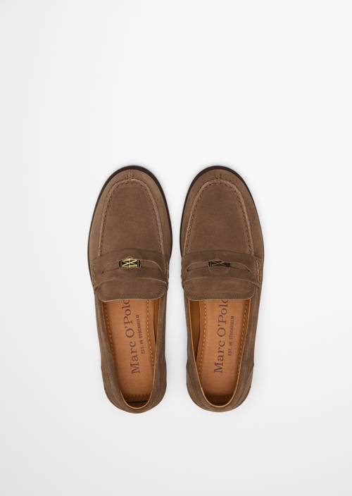 Fiona Penny Loafer Faded Brown in top view