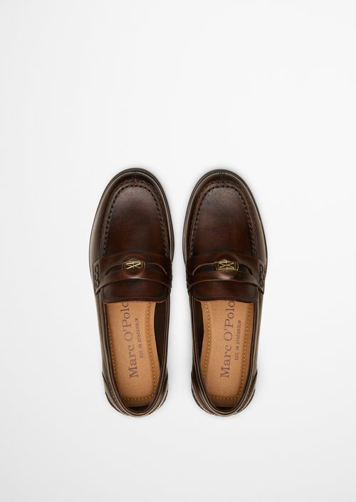 Fiona Penny Loafer — Dark Cognac