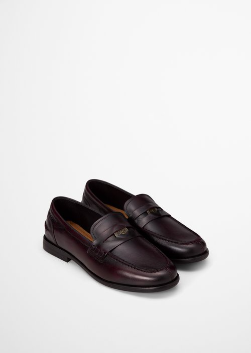 Fiona Penny Loafer — Black Cherry