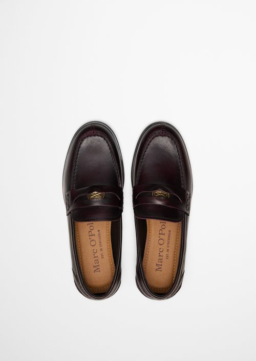 Fiona Penny Loafer — Black Cherry