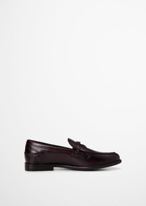 Fiona Penny Loafer — Black Cherry