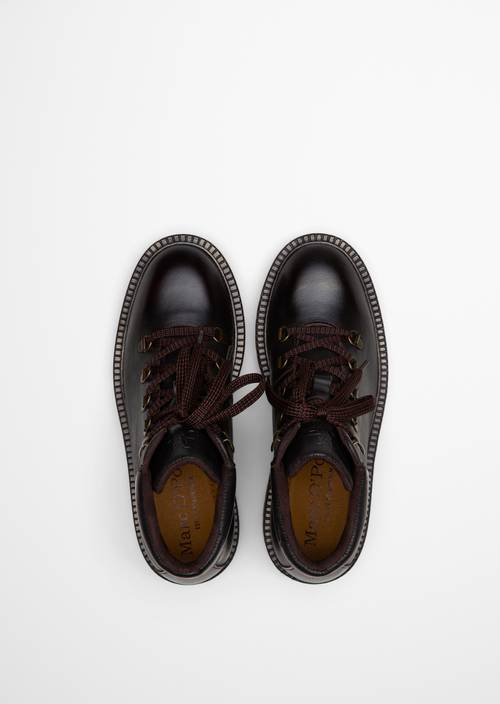 Bottes à lacets, modèle Phia Dark Brown en vue de dessus