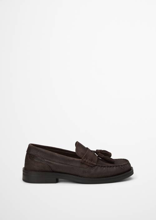 Mocassins modèle Michael Coffee Brown vue extérieure de la chaussure droite