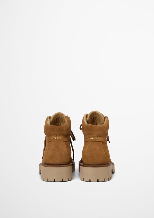 Phia Lace-Up Boots — Pure Camel