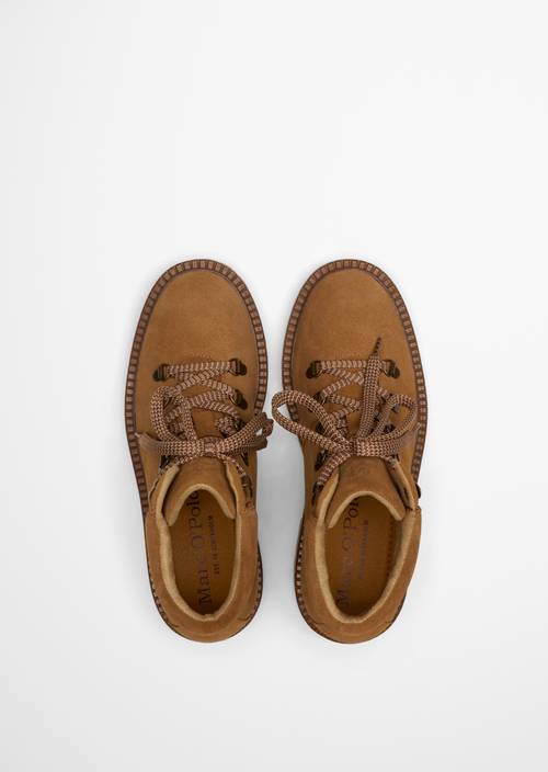 Bottes à lacets, modèle Phia Pure Camel en vue de dessus
