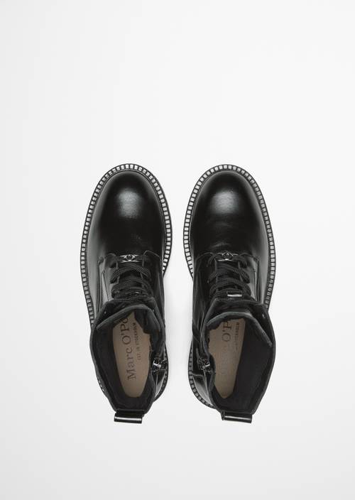 Schnürstiefel Model Phia Black in Ansicht von oben