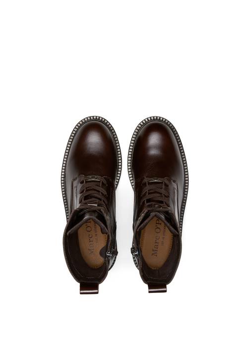Bottes à lacets, modèle Phia Dark Brown en vue de dessus