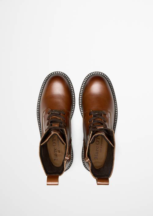 Bottes à lacets, modèle Phia Cognac in Ansicht von oben