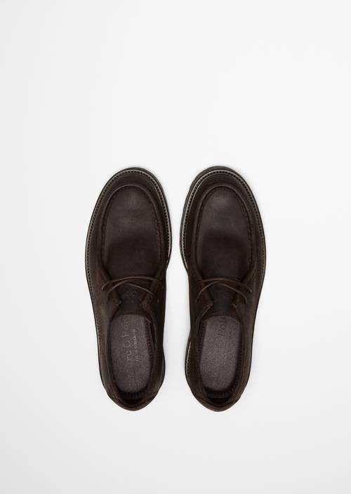Chaussures à lacets, modèle Phil Coffee Brown en vue de dessus