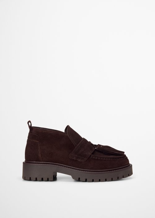 Phia High-Top Loafer — Burnt Coffee