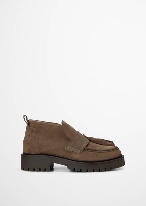 Hightop-Loafer Model Phia Faded Brown Ansicht rechter Schuh von außen