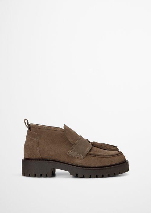 Phia High-Top Loafer — Faded Brown