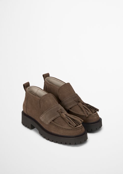 Phia High-Top Loafer — Faded Brown