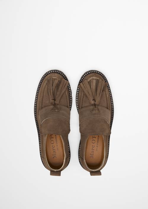 Hightop-Loafer Model Phia Faded Brown in Ansicht von oben