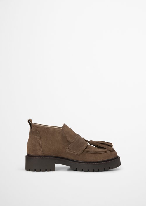 Phia High-Top Loafer — Faded Brown