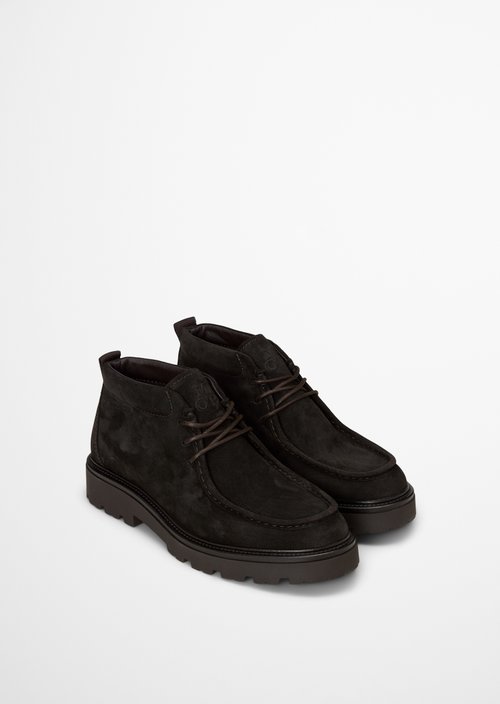 Phil Lace-Up Boots — Coffee Brown