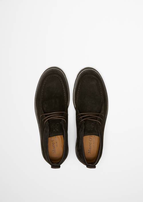Bottes à lacets, modèle Phil Coffee Brown en vue de dessus