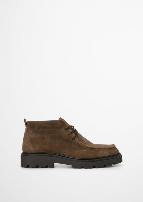 Phil Lace-Up Boots — Dark Taupe