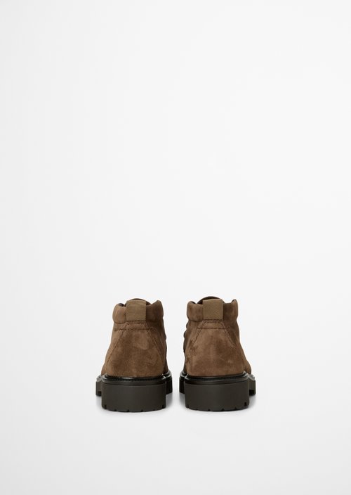 Phil Lace-Up Boots — Dark Taupe